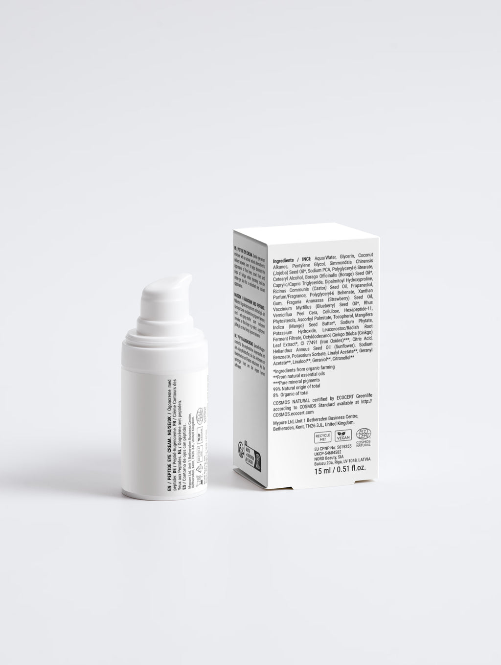 Crema contorno occhi antietà ai peptidi - 15 ml
